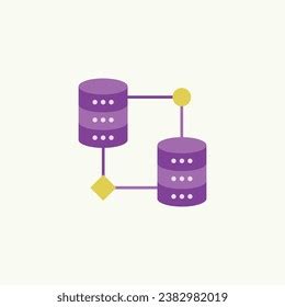 Database Diagram Icon Data Visualization Database Stock Vector (Royalty ...