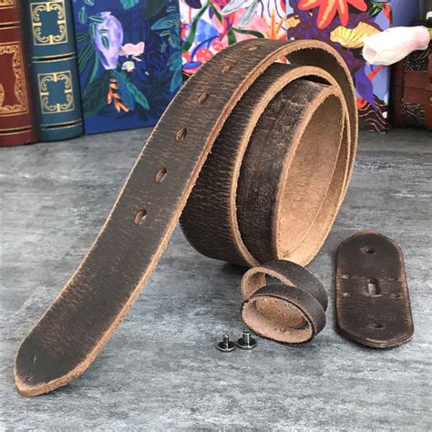 Vintage Leather Belts Without Buckles Men Belt Ceinture Homme Retro Mens Leather Belts Without