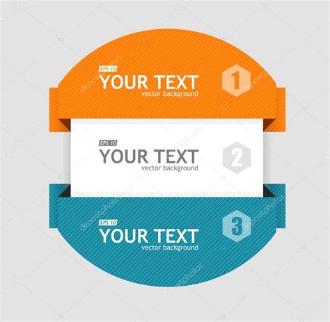 Vector Text Boxes Infographics Options Banner Stock Vector Image By