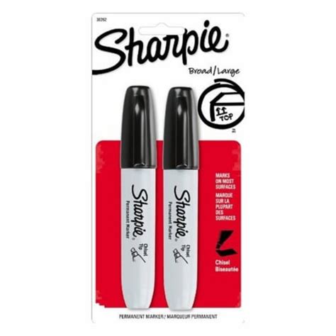 Sharpie Permanent Markers Chisel Tip Black Pack Of 24 24 Pack