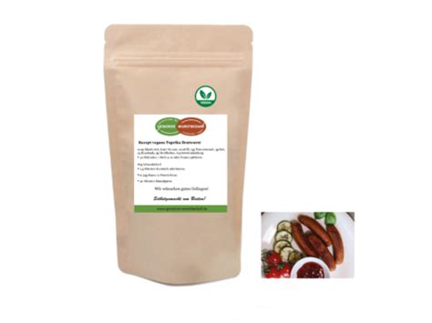 Gewürzmischung incl Rezept für vegane Paprika Bratwurst selber machen