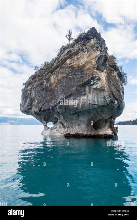 marble cathedral rock in chile Stock Photo - Alamy