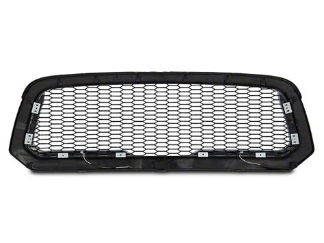 Ram 1500 Honeycomb Mesh Style Upper Replacement Grille With Led Drl Lights Black 13 18 Ram