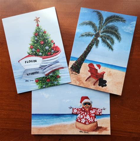 Florida Christmas Cards Variety Pack 1 - Etsy