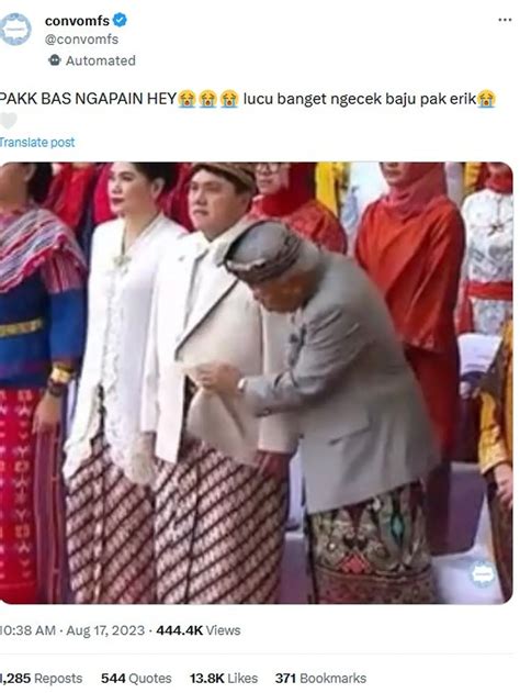 Viral Menteri PUPR Basuki Hadimuljono Terciduk Nyolek Erick Thohir