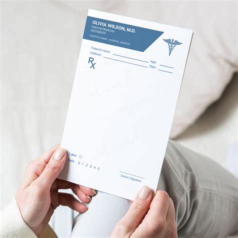 prescription pad template rx prescription template doctor