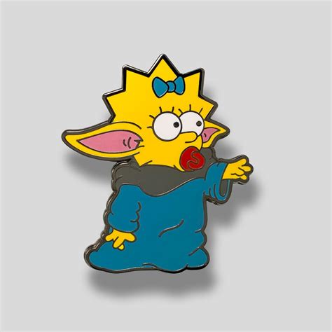 Jedi Pin Star Wars Pin Yoda Pin Maggie Simpson Pin The Simpsons Pin