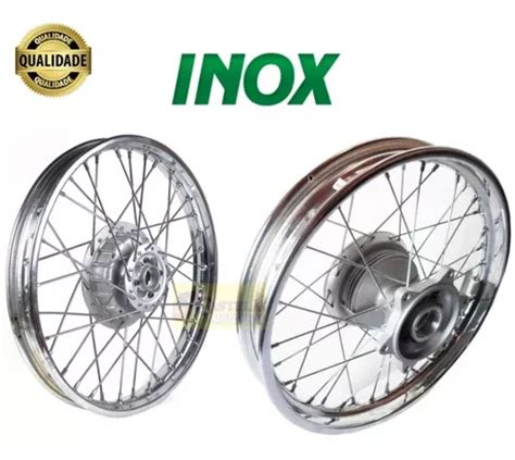 Aro Roda Montada Nxr Bros 125 150 Traseira Dianteira Inox Frete grátis