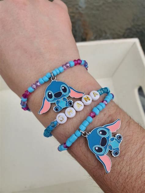 Stitch And Ohana Bracelets Stack Movie Inspired Bracelet Character