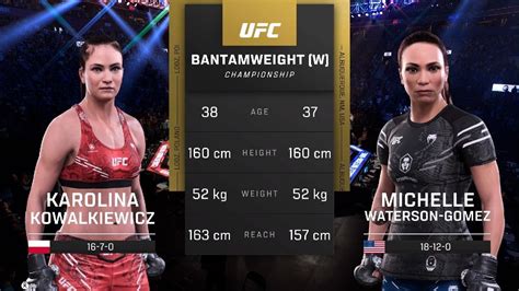 Ufc Karolina Kowalkiewicz Vs Michelle Waterson Gomez Youtube