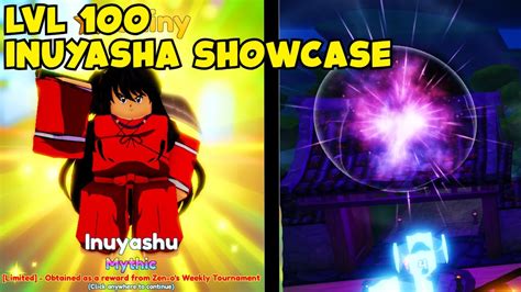 Lvl Inuyasha Showcase In Anime Adventures Youtube