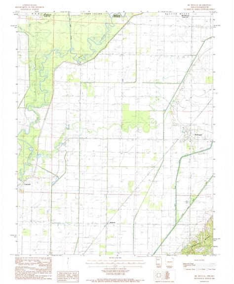 Classic Usgs Mcdougal Arkansas 75x75 Topo Map Mytopo Map Store