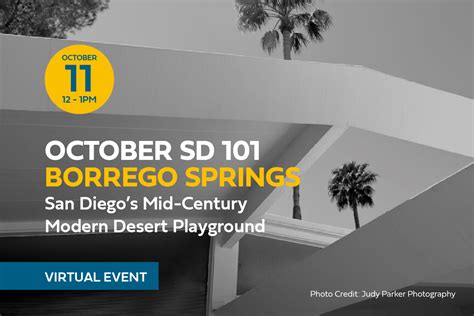 Sd101 Borrego Springs San Diegos Mid Century Modern Desert Playground San Diego History