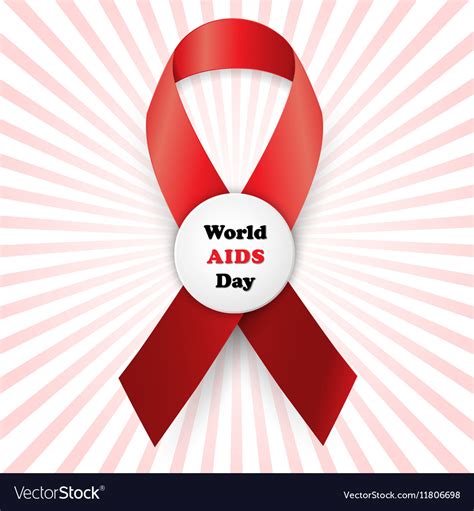 Aids Awareness World Day Concept Royalty Free Vector Image