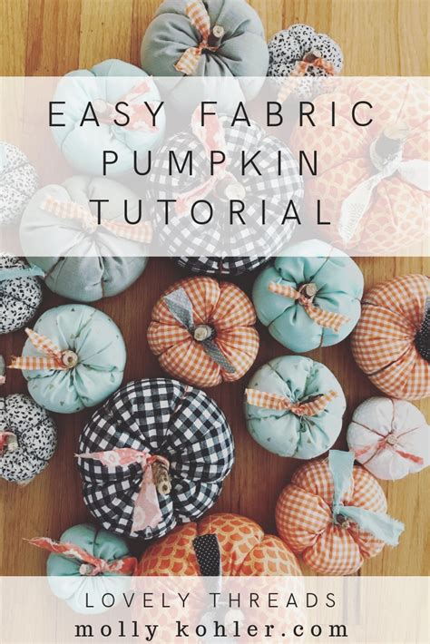 Diy Fabric Pumpkins Easy To Make Artofit