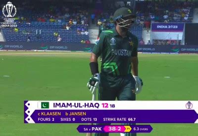 Pak Vs Sa Imam Ul Haq S Early Exit Both Pakistan Openers Dismissed