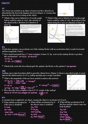 Phys Homework Exam Determine The Values Of M And N When The