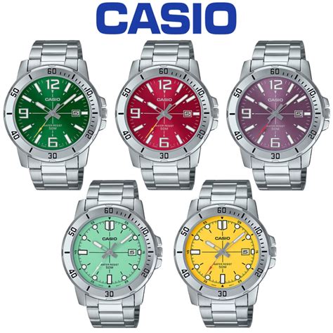 Casio Stainless Steel Series Analog Men Watch Mtp Vd D Shopee Malaysia