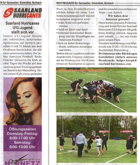 U Im Westmagazin Saarland Hurricanes