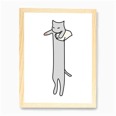 Long Cat Meme Art Print by Mambo - Fy