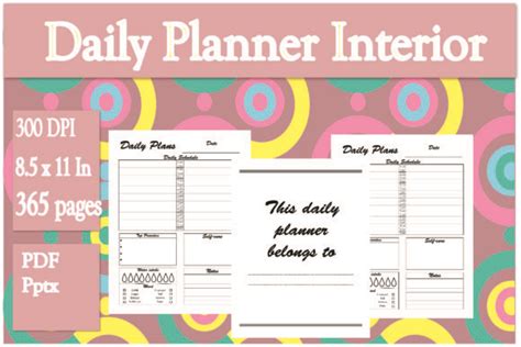 Daily Planner Interior Graphic By Ivana Prue · Creative Fabrica