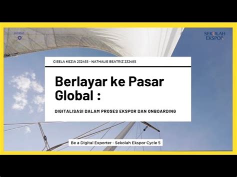 Ragi Tape Berlayar Ke Pasar Global YouTube