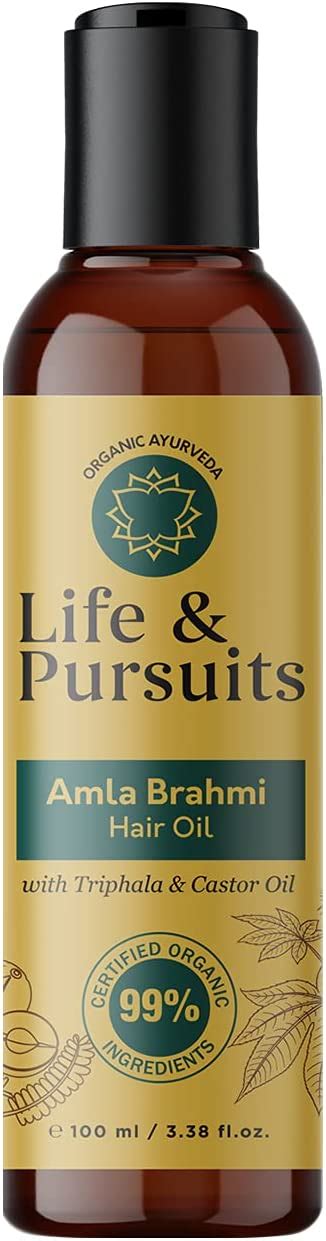 Life And Pursuits Amla Brahmi Hair Oil For Hair Growth 100 Ml Natural And Organic Hair Oil With