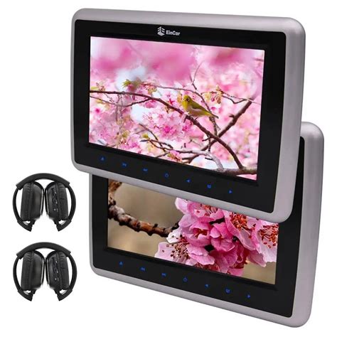 10 Inch Dual Screen Car Pillow Dvd Players Digital Screen Twin Car Backseat Headrest Hdmi For