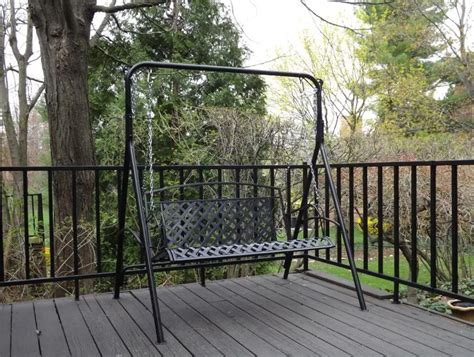 5 Foot Black Wrought Iron Porch Swings With Stand Buy Black Wrought Iron Porch Swings5 Foot