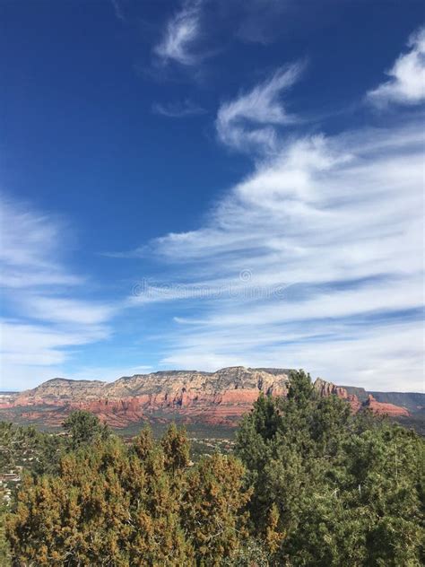 View from Airport Overlook in Sedona, Arizona in November. Stock Image ...