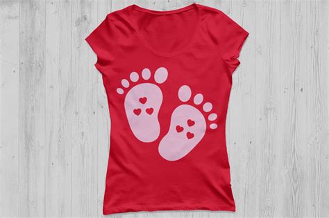 Baby Footprint SVG File, Baby Feet SVG, DXF. Baby Feet Monogram SVG. By ...