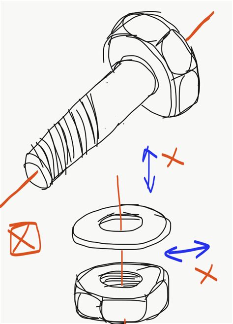 Simple Exploded View Drawing