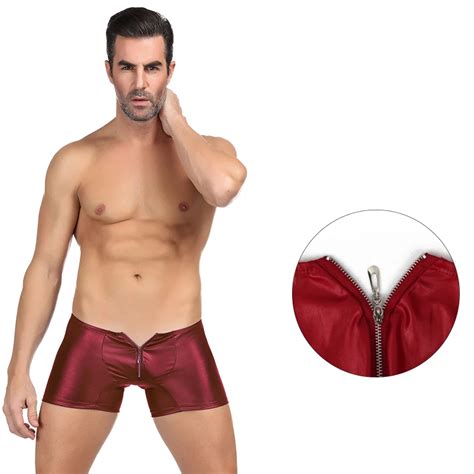 Ropa Interior Sexy Para Hombre B Xer Corto De Cuero S Lido Con