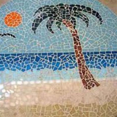 Beach Mosaic Tree Mosaic Mosaic Art Projects Mosaic Art