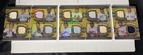 2022 TOPPS TRIPLE THREADS BASEBALL BOSTON RED SOX DECA RELIC COMBO