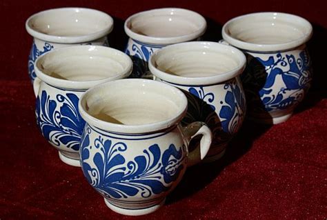 Cana Ceramica Mare Traditionala Pentru Vin Fiert Artizanat