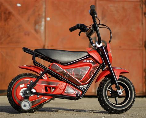 Mini Motocicleta Electrica Cu Roti Ajutatore Nitro Eco Flee W V