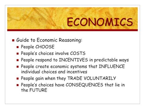 PPT - ECONOMICS & SCARCITY PowerPoint Presentation - ID:2465078