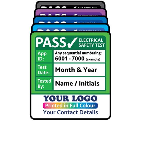 Buy Super Stick Pat Test Labels Fully Customisable