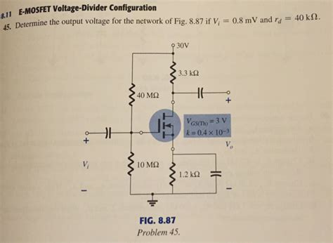 Solved Determine The Output Voltage For The Network Of Fig Chegg