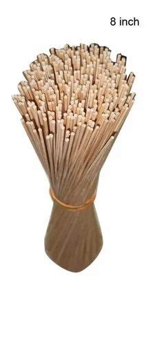 Round Inch Bamboo Stick For Use In Making Agarbatti Thickness Mm