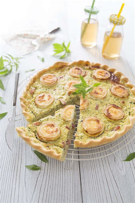 Tarte aux courgettes chèvre et lardons Recettes de cuisine Biodélices