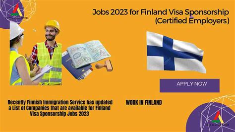 Jobs 2023 For Finland Visa Sponsorship Certified Employers