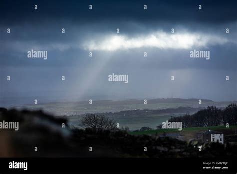 Halifax West Yorkshire Uk 13th Jan 2023 Uk Weather Crepuscular