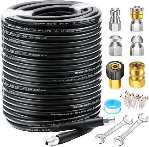 WEST BAY 150 FT Sewer Jetter Kit For Pressure Washer 5800PSI Drain