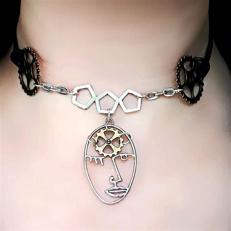 Steampunk Bdsm Jewelry Oneiroid Slave Collar Steampunk Bdsm