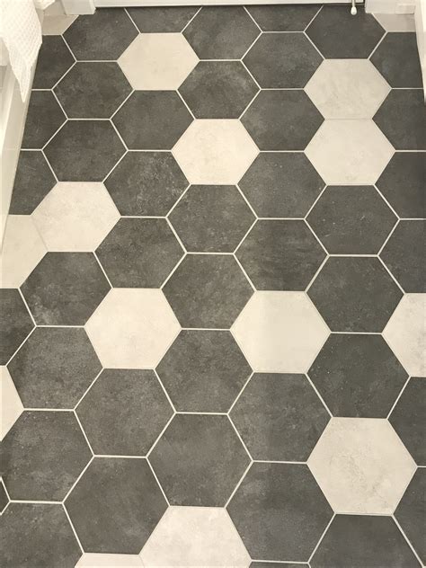 20 Dark Grey Hexagon Floor Tile