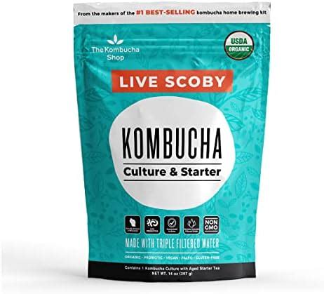 Amazon Organic SCOBY Kombucha Starter Kit 100 Guaranteed To