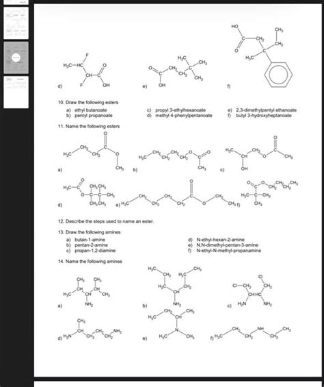 Solved Draw The Following Esters A Ethyl Butanoate C Chegg