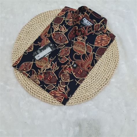 Jual Kemeja Batik Motif Lengan Pendek Daun Kemeja Motif Batik Daun